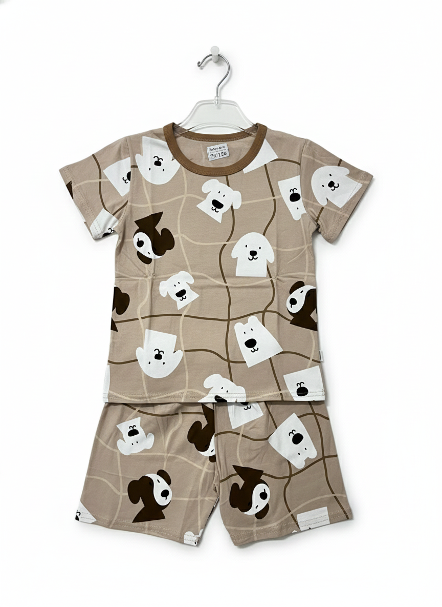 Unisex Brown Bear Cords Sets