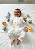 Baby Rainbow Print Muslin Suits