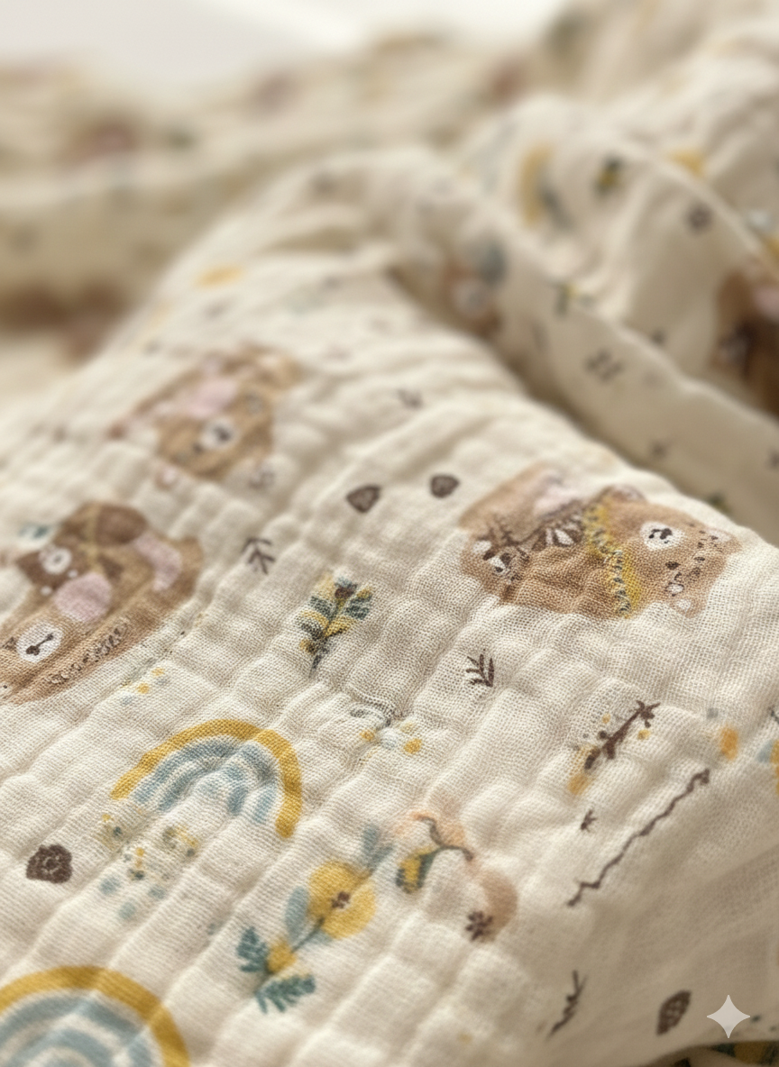 Kids Multi Color Tree Blanket