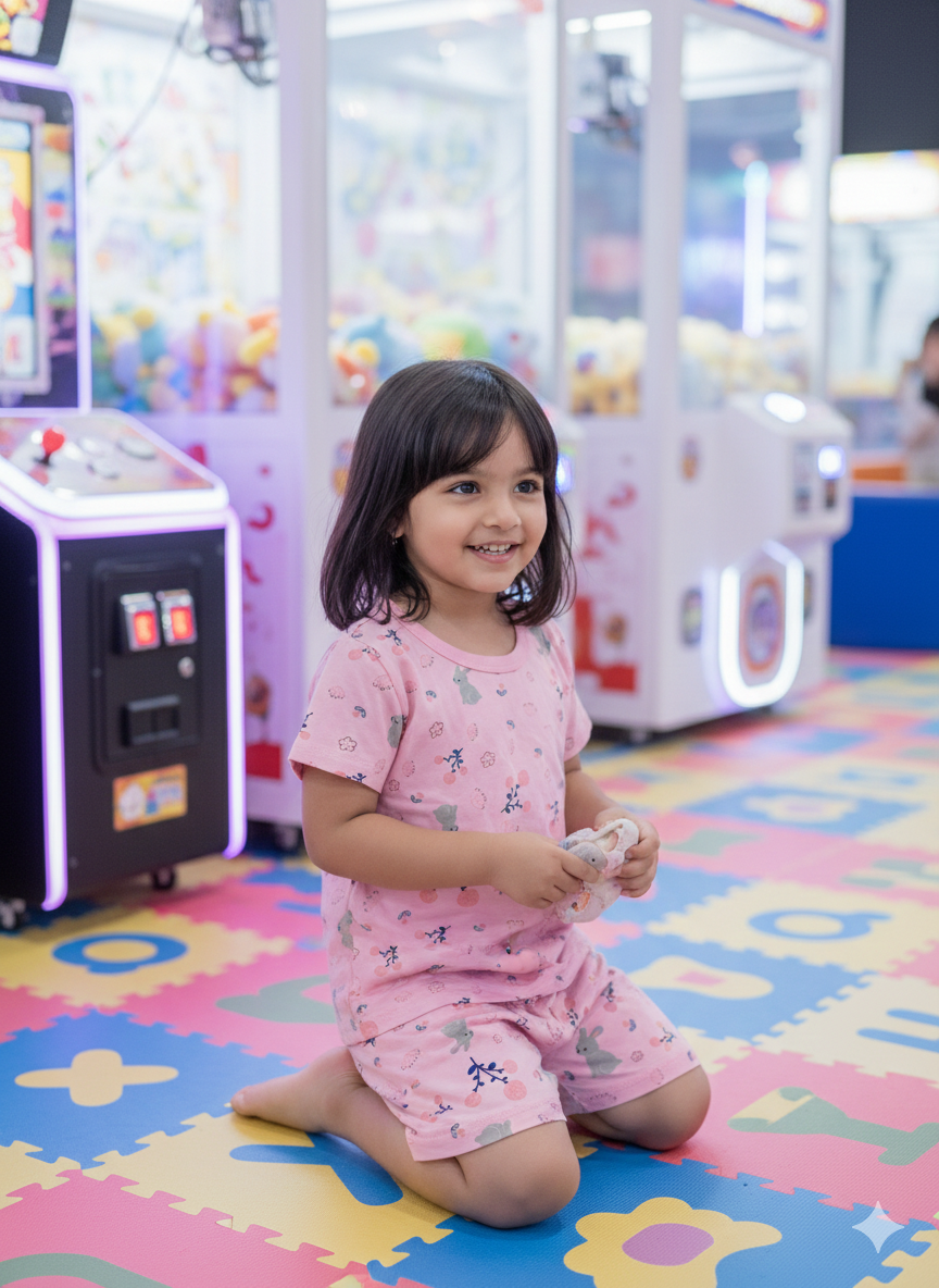 Girls Pink Bunny Cords Sets