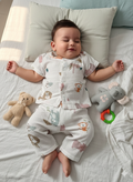 Baby Monkey Print Muslin Suits