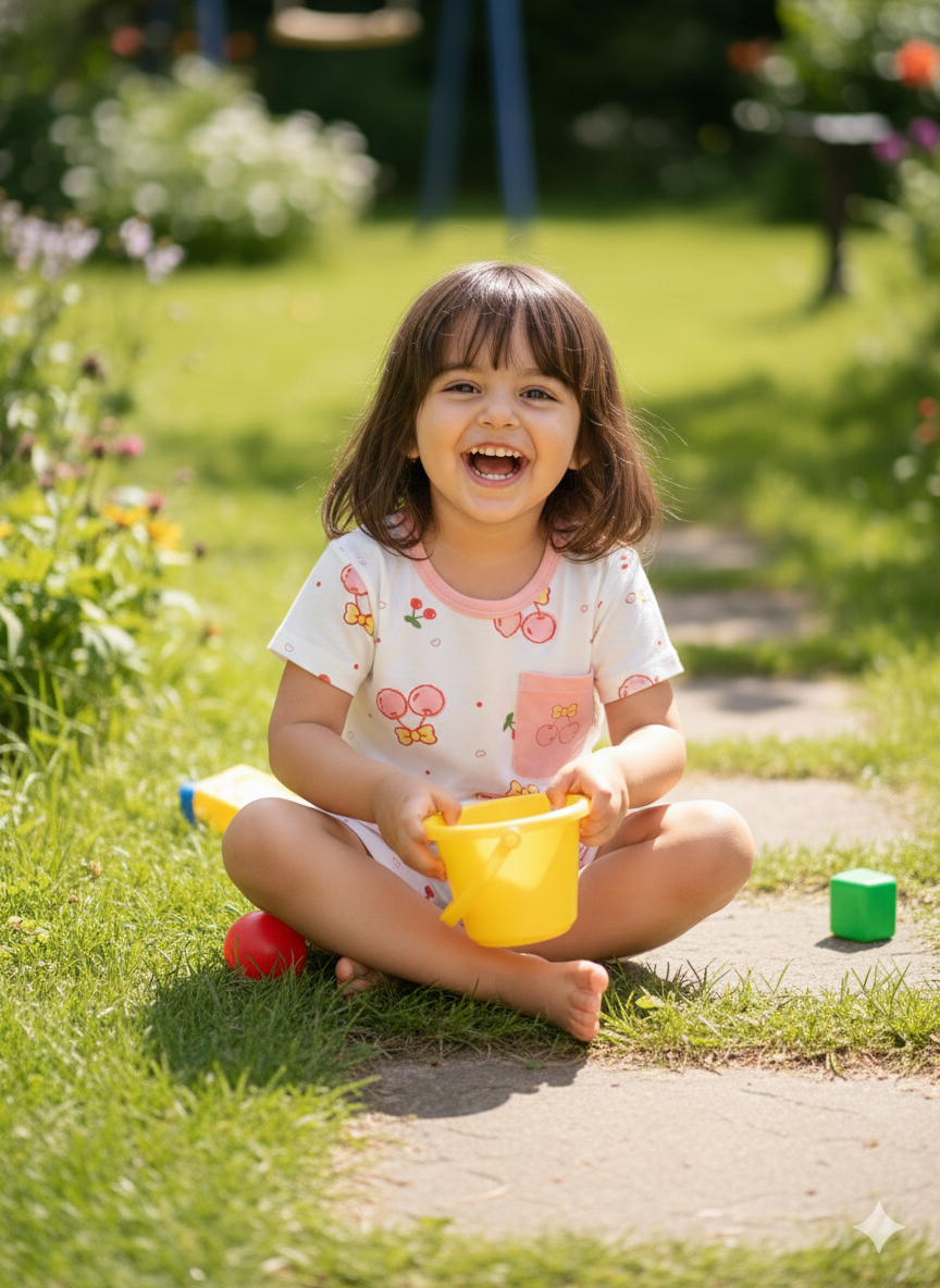 Girls White Cherry Cords Sets