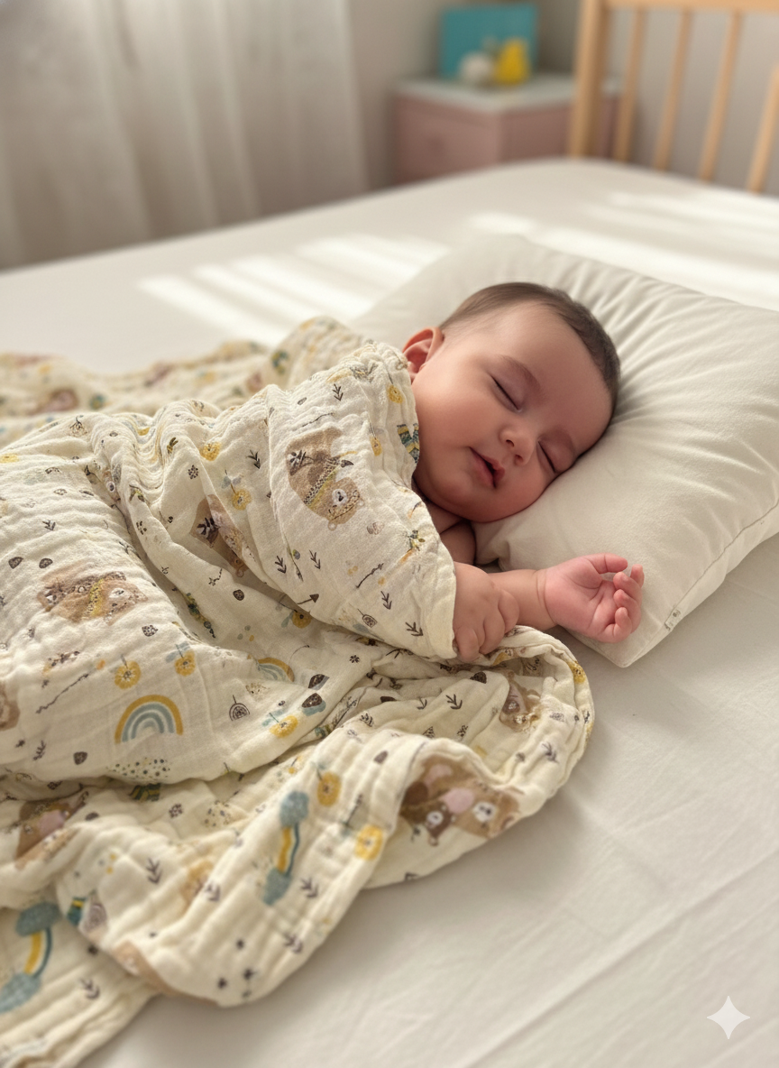 Kids Multi Color Tree Blanket