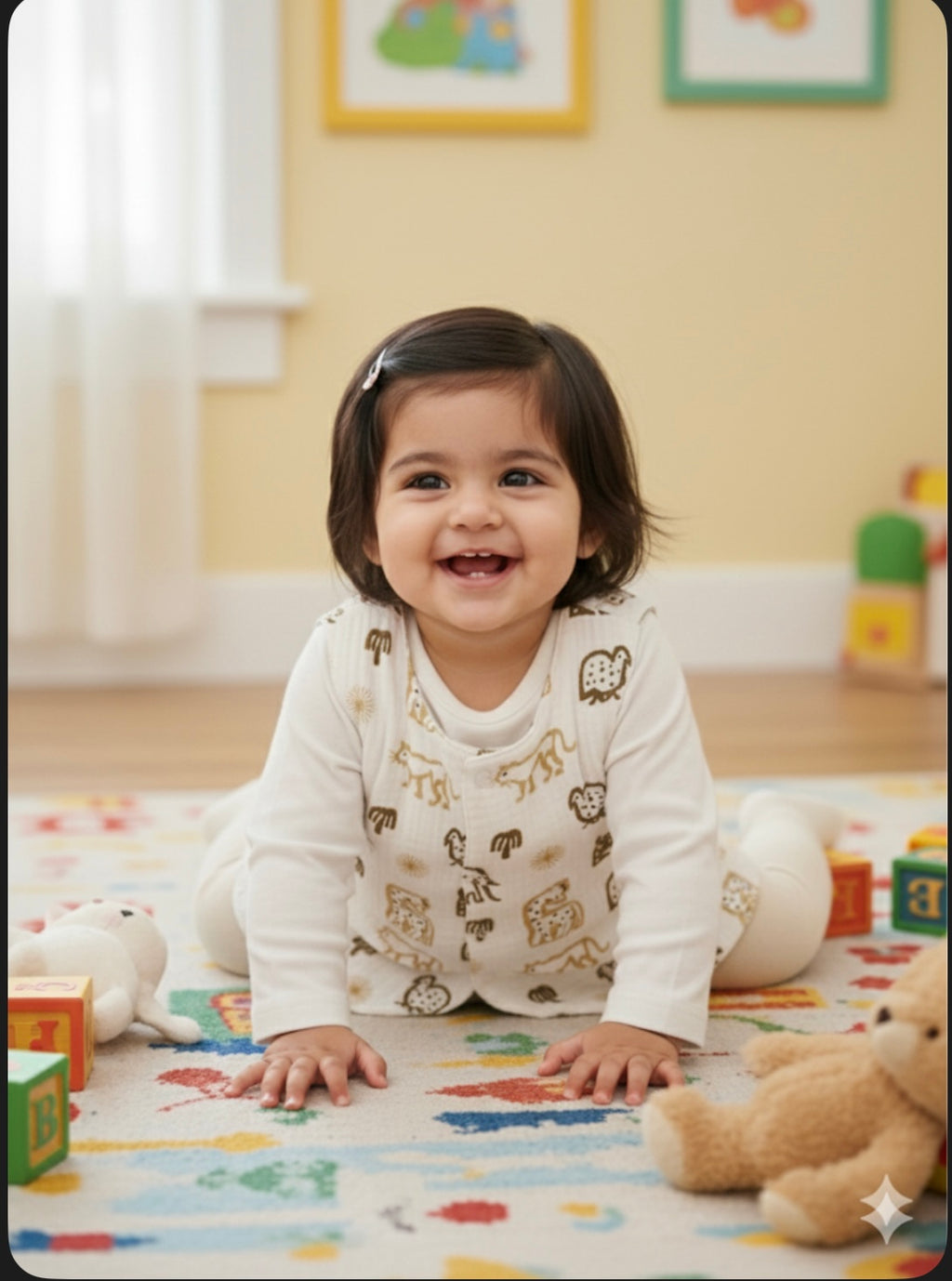 Unisex Beige Reversible Jacket