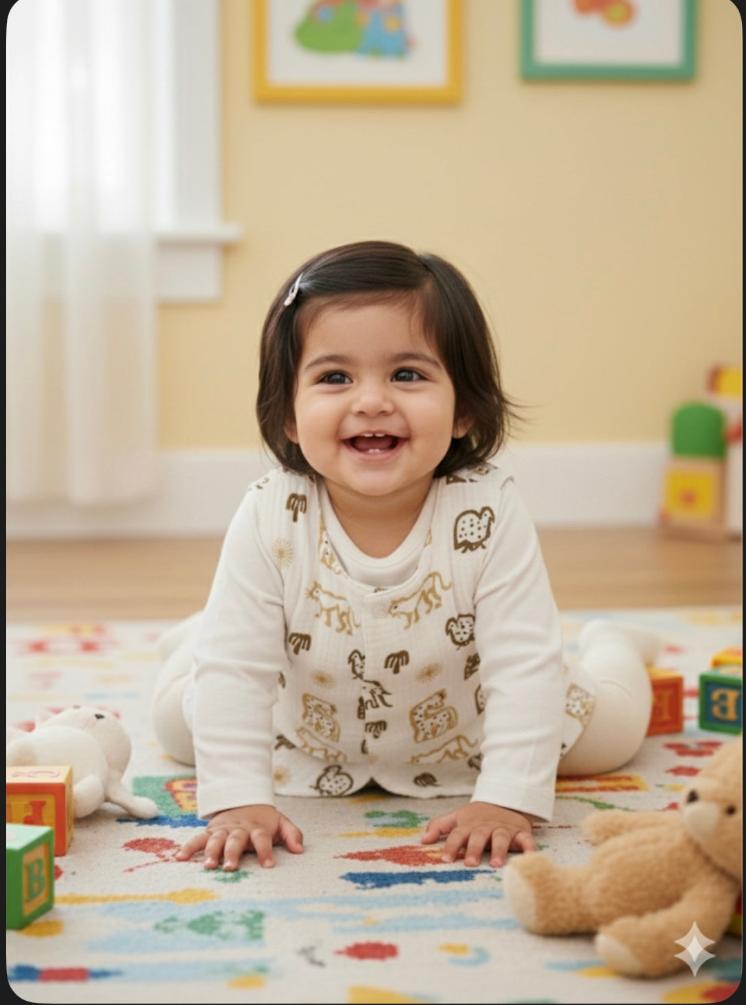 Unisex Beige Reversible Jacket