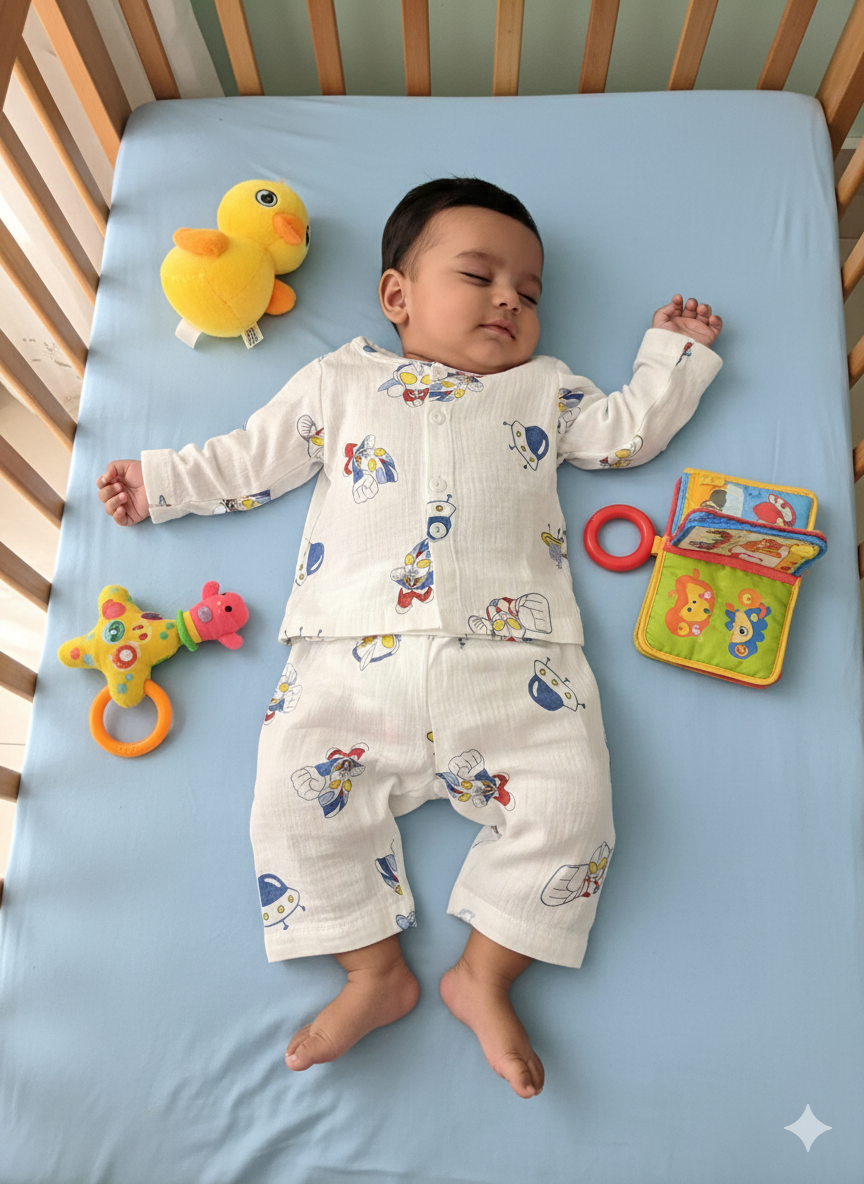 Baby Space Dori Print Muslin Suits