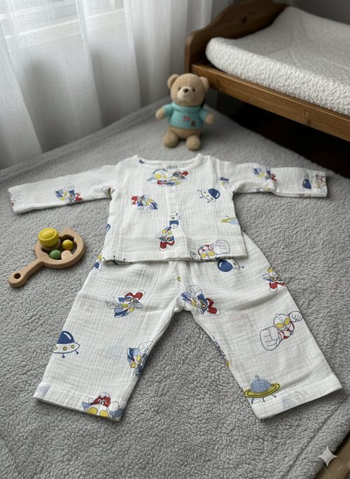 Baby Space Dori Print Muslin Suits