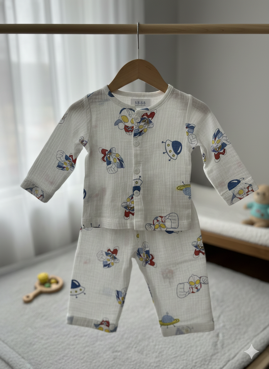 Baby Space Dori Print Muslin Suits