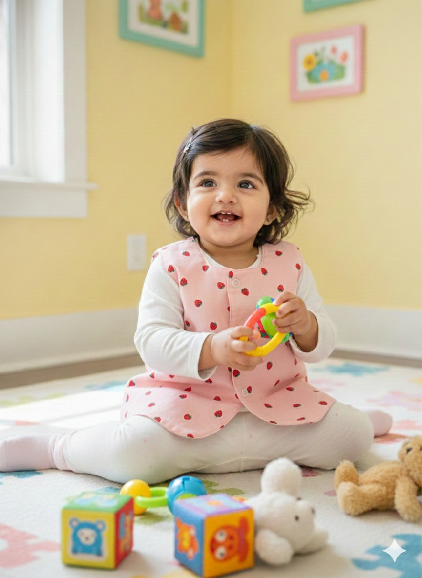 Unisex Blue Flowers Print Reversible Jacket